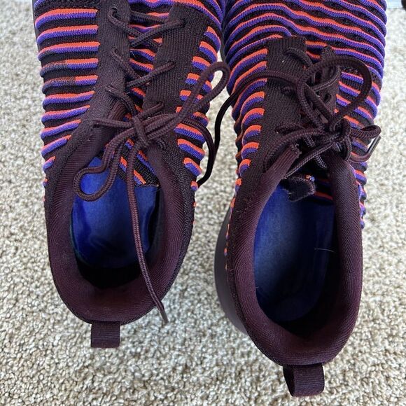 Nike Roshe Two Flyknit Deep Burgundy Running Trainers 844929 Sneakers Size 10 - Picture 7 of 10